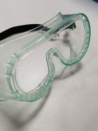 Névoa claro Eco do PVC do quadro dos óculos de proteção de segurança da prova do respingo anti amigável